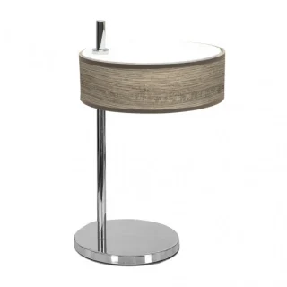 Lámpara Sobremesa Haiti Cromo/Gris | Abrila | 051971083