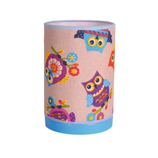 Sobremesa Infantil Serie Buhos Verde 1xE27 | Abrila | 056271006