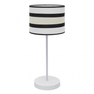 Lámpara Sobremesa Grand Karla Blanco/Beis 61x25x25 cm | Abrila | 171271101