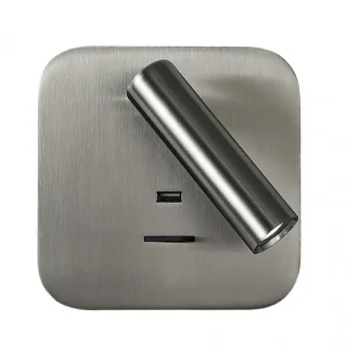 Aplique Giotto Cuadrado Níquel 3W 4000K | Abrila | 171561C03