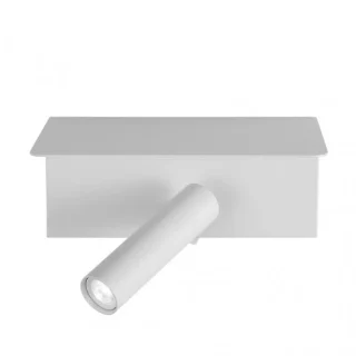 Aplique LED Leonardo Blanco con Estante y USB | Abrila | 171661001