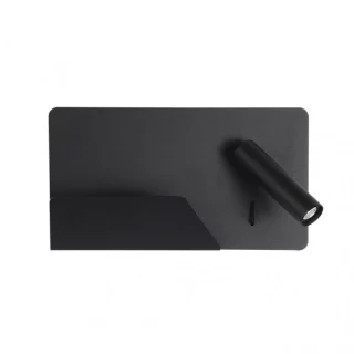 Aplique LED Miguel Angel Derecho Negro 3W | Abrila | 17176DE09