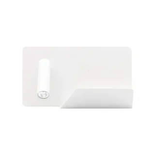 Aplique LED Miguel Angel Izqdo Blanco 3W USB | Abrila | 17176IZ01