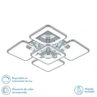 Plafon LED Elara Cromo 129W 3000-6500K | Abrila | 172685020