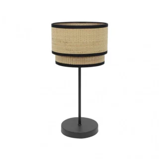 Lámpara Sobremesa Alto Roque Natural/Negro 60cm | Abrila | 172871109