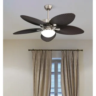 Ventilador de Techo Borasco 24W Níquel/Marrón | Abrila | 173191534