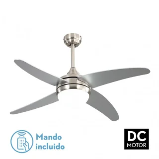 Ventilador Techo Klod Níquel/Plata 117cm | Abrila | 173692463
