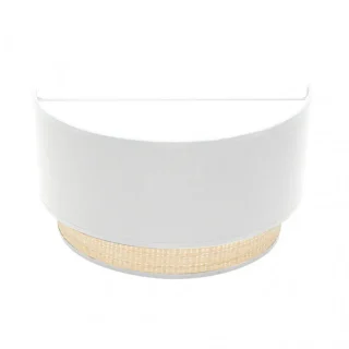 Aplique Kandy 1xE27 Natural/Blanco 17x30x15 cm | Abrila | 174261001