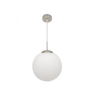 Colgante Astro Blanco/Níquel 30cm | Abrila | 174393001