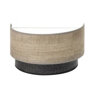 Aplique Colet 1xE27 Negro/Madera Gris | Abrila | 175661083