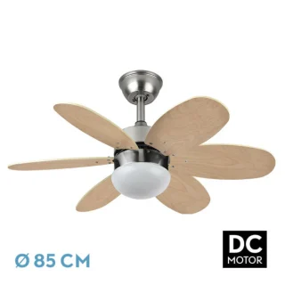 Ventilador Techo Alves DC Níquel 6 Aspas | Abrila | 175791642