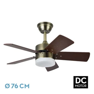 Ventilador de Techo Marta 36W Cuero Cerezo/Nogal | Abrila | 175891536