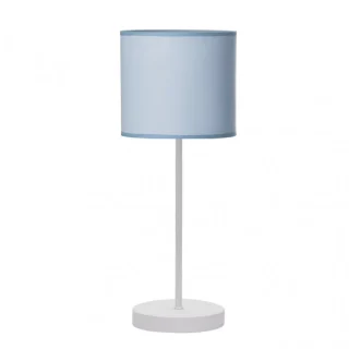 Lámpara Sobremesa Ibor Blanco/Azul 1xE14 | Abrila | 176971008