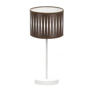 Lámpara Sobremesa Piron 1xE14 Blanco/Óxido | Abrila | 177271017