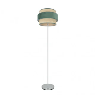 Pie de Salón Reyes Cromo/Natural-Verde 160 cm | Abrila | 177441006