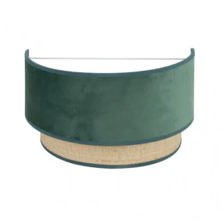 Aplique Reyes 1xE27 Natural/Verde 17x30x16 cm | Abrila | 177461006