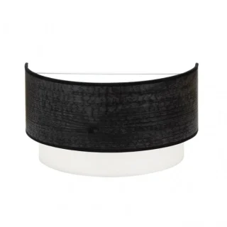 Aplique Myriam 1xE27 Madera Negra 17x30x16 cm | Abrila | 177661009