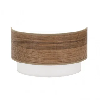 Aplique Myriam 1xE27 Madera Oscura 17x30x16 cm | Abrila | 177661084