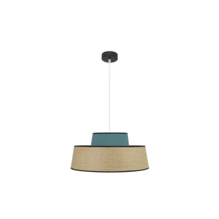 Lámpara Colgante Jia Natural/Turquesa 50cm | Abrila | 177795048