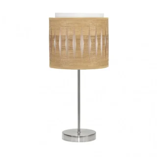 Lámpara Sobremesa Alexandra Níquel/Madera Clara | Abrila | 177871085