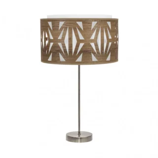 Lámpara Sobremesa Alto Katerina Cuero/Madera | Abrila | 177971184