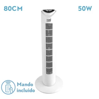 Ventilador Torre Tuka Blanco 50W Remoto | Abrila | 184671001
