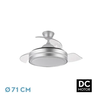 Ventilador DC Esparta Peque Plata 44W | Abrila | 184793010