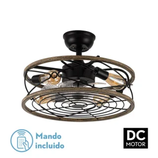 Ventilador Techo Arcadia Negro 8 Aspas | Abrila | 185694809