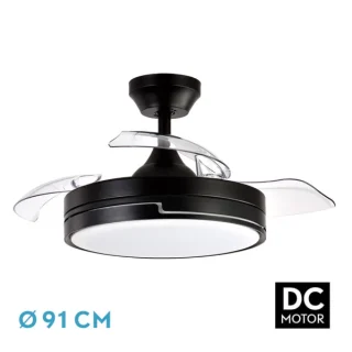 Ventilador Techo Olimpia Negro 48W | Abrila | 185999009