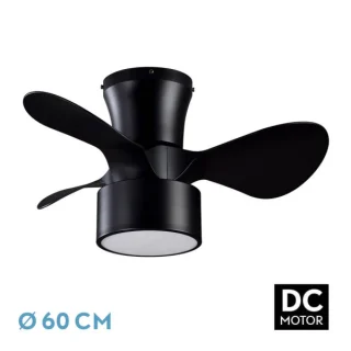 Ventilador de Techo DC 24W Kos Negro | Abrila | 186191309