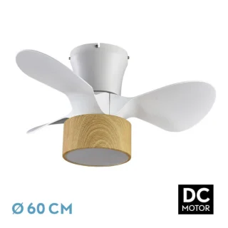Ventilador Techo Kos 24W Blanco/Haya | Abrila | 186191368