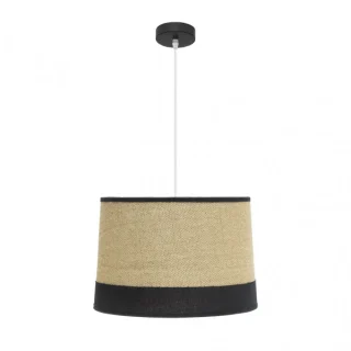 Colgante Tietar Saco/Negro 40x40 cm | Abrila | 186694009