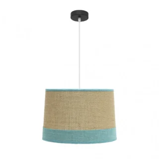 Colgante Tietar 1xE27 Saco/Turquesa | Abrila | 186694048