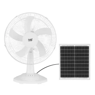 Ventilador Sobremesa Solar Abanico Blanco 20W | Abrila | 186971001