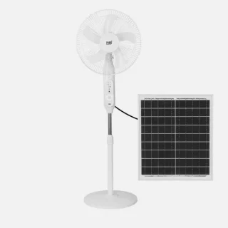 Ventilador de Pie Solar Clima Blanco 30W | Abrila | 187241001