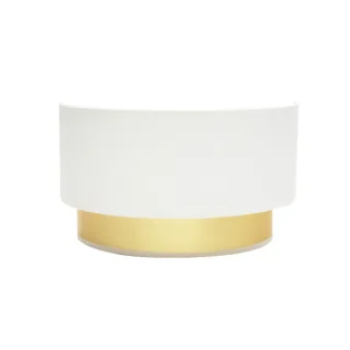 Aplique Anuska 1xE27 Blanco/Oro 17x30x16 cm | Abrila | 188661001