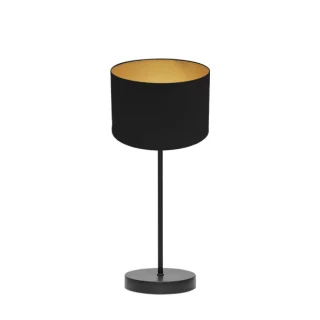 Lámpara Sobremesa Anuska 1xE14 Negro/Oro | Abrila | 188671009