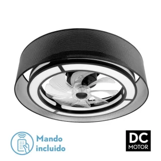 Ventilador Techo DC Anastasia Negro/Plata 58W | Abrila | 190191509