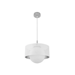 Colgante Cosmico Níquel/Blanco-Plata 30x30 cm | Abrila | 194293001