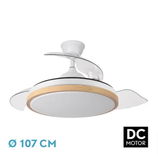 Ventilador Techo DC Evros Blanco/Haya | Abrila | 197091368