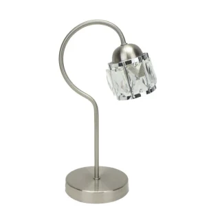 Lámpara Sobremesa Noble Níquel/Cromo 35x13x20 cm | Abrila | 199371003