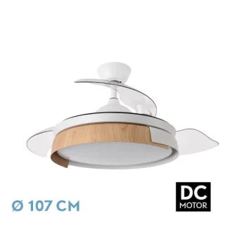 Ventilador Techo DC Provenza 72W Blanco/Haya | Abrila | 207191368