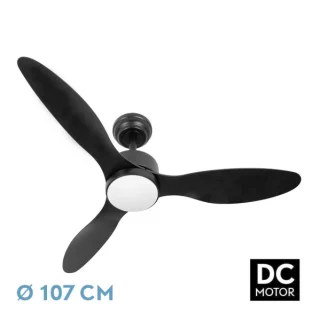 Ventilador de Techo Serpa 24W Negro 107cm | Abrila | 209491309