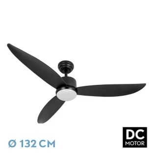 Ventilador Techo DC Genil Negro 24W 132cm | Abrila | 209591309