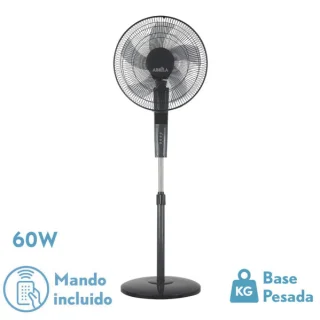 Ventilador de Pie Rayo Gris/Negro | Abrila | 209841028
