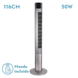 Ventilador Torre Principe Plata 50W | Abrila | 211071010