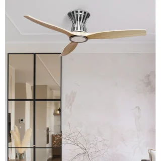 Ventilador Techo DC Baltir Níquel/Haya | Abrila | 211891342