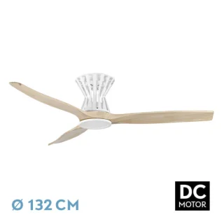 Ventilador de Techo DC Baltir 18W Blanco/Haya | Abrila | 211891368