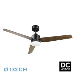 Ventilador Techo Captus 22W Negro 132cm | Abrila | 212391309