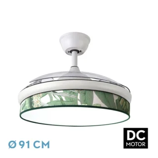 Ventilador Techo DC Moda 72W Blanco/Verde | Abrila | 212480101